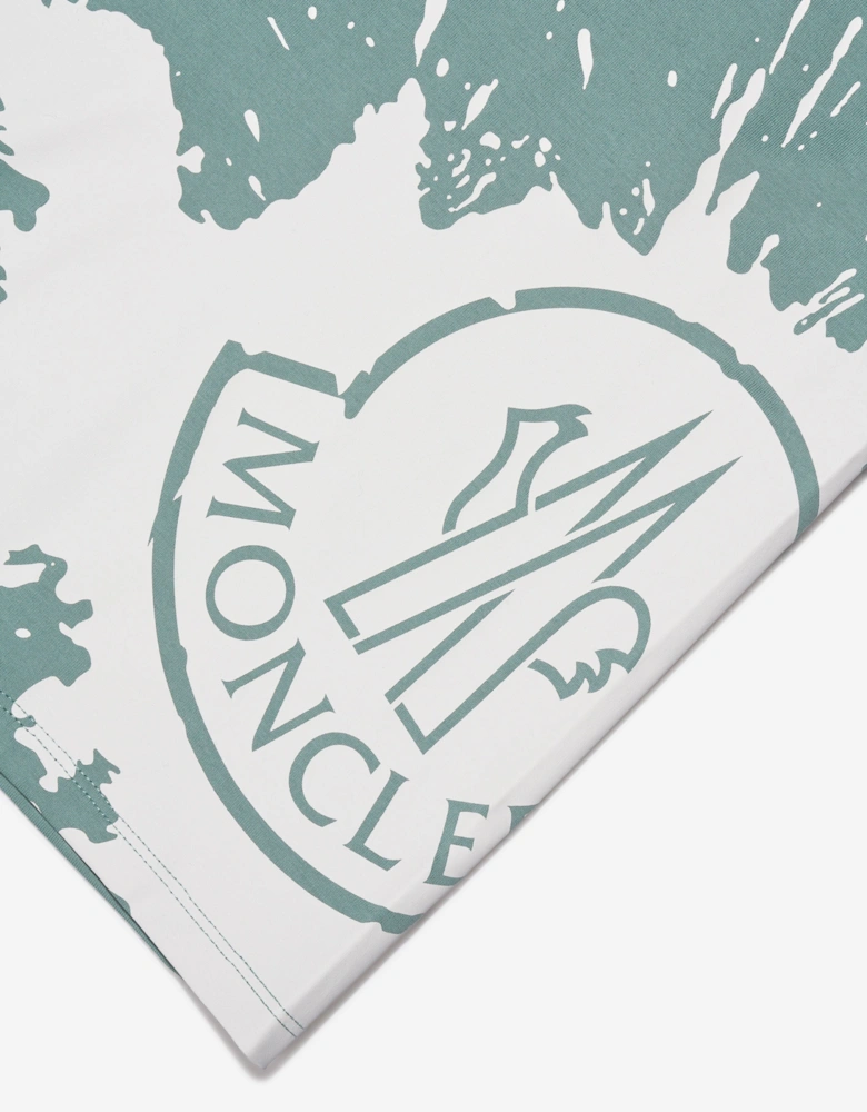 Enfant Girls Logo Print T-Shirt in Green