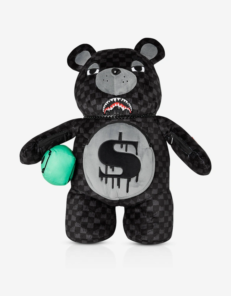 Kids Dripping Sharks In Paris Moneybear Backpack in Black (63cm)
