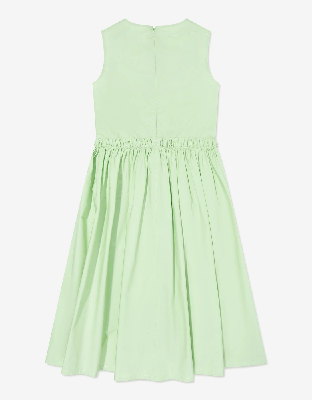 MM6 Girls Sleeveless Poplin Dress in Green