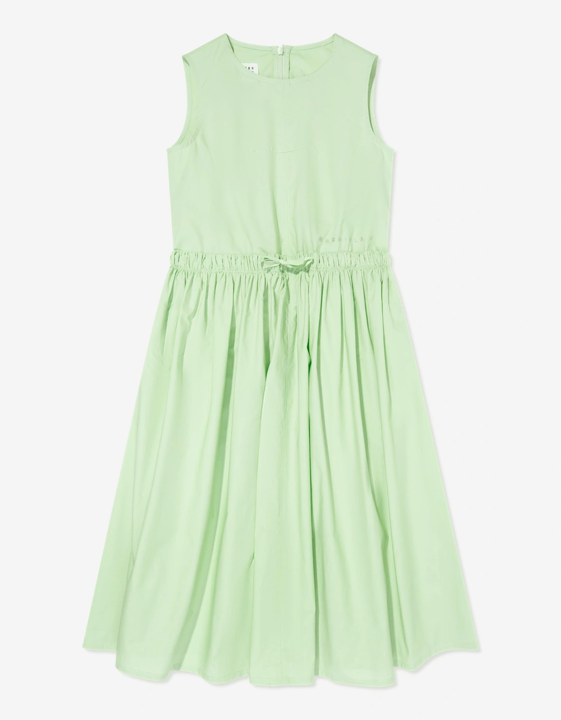 MM6 Girls Sleeveless Poplin Dress in Green, 5 of 4