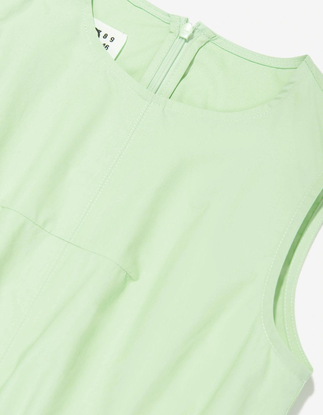 MM6 Girls Sleeveless Poplin Dress in Green