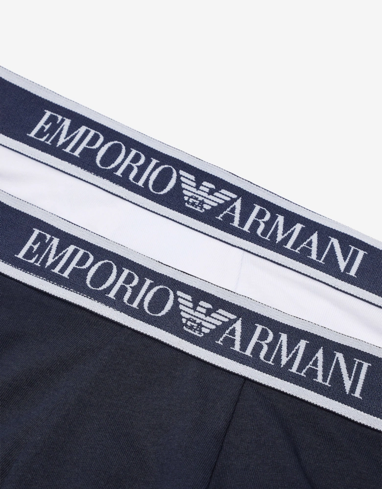Boys 2 Pack Boxer Shorts Set in Navy