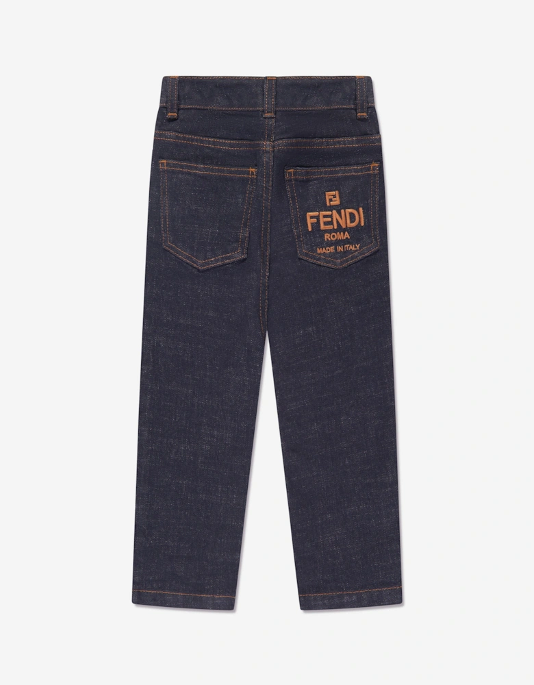 Girls Slim Fit Jeans in Blue