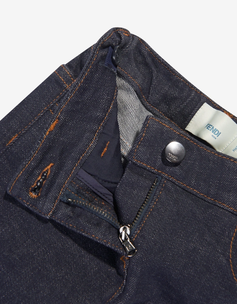 Girls Slim Fit Jeans in Blue