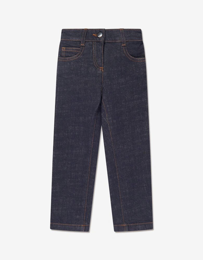Girls Slim Fit Jeans in Blue