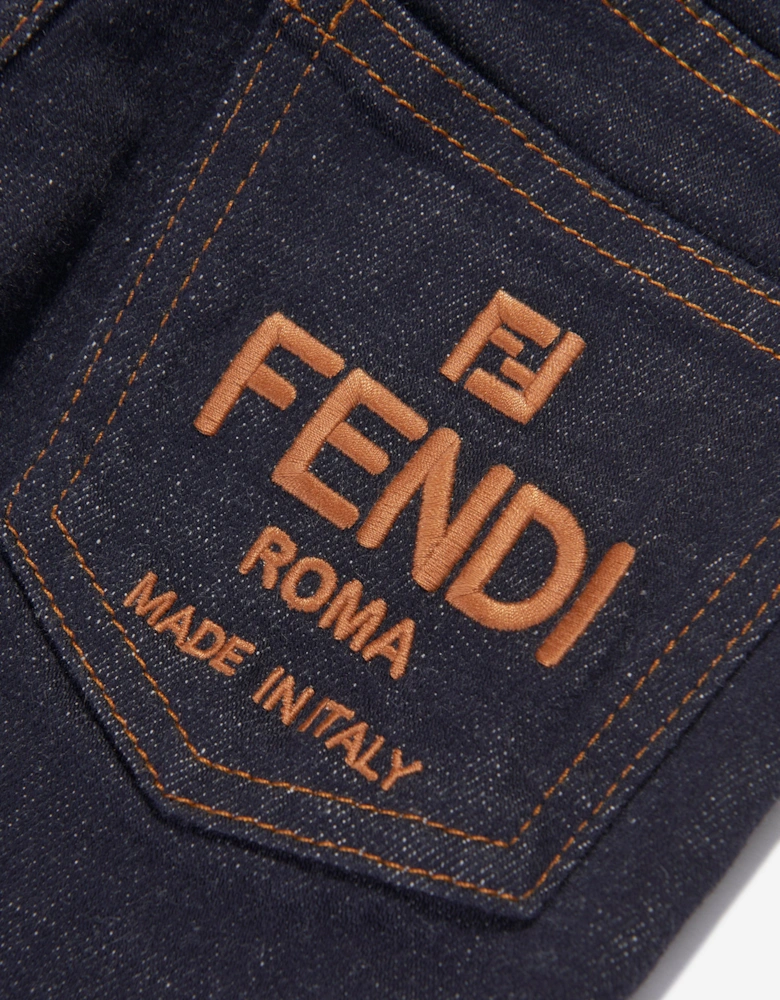 Girls Slim Fit Jeans in Blue