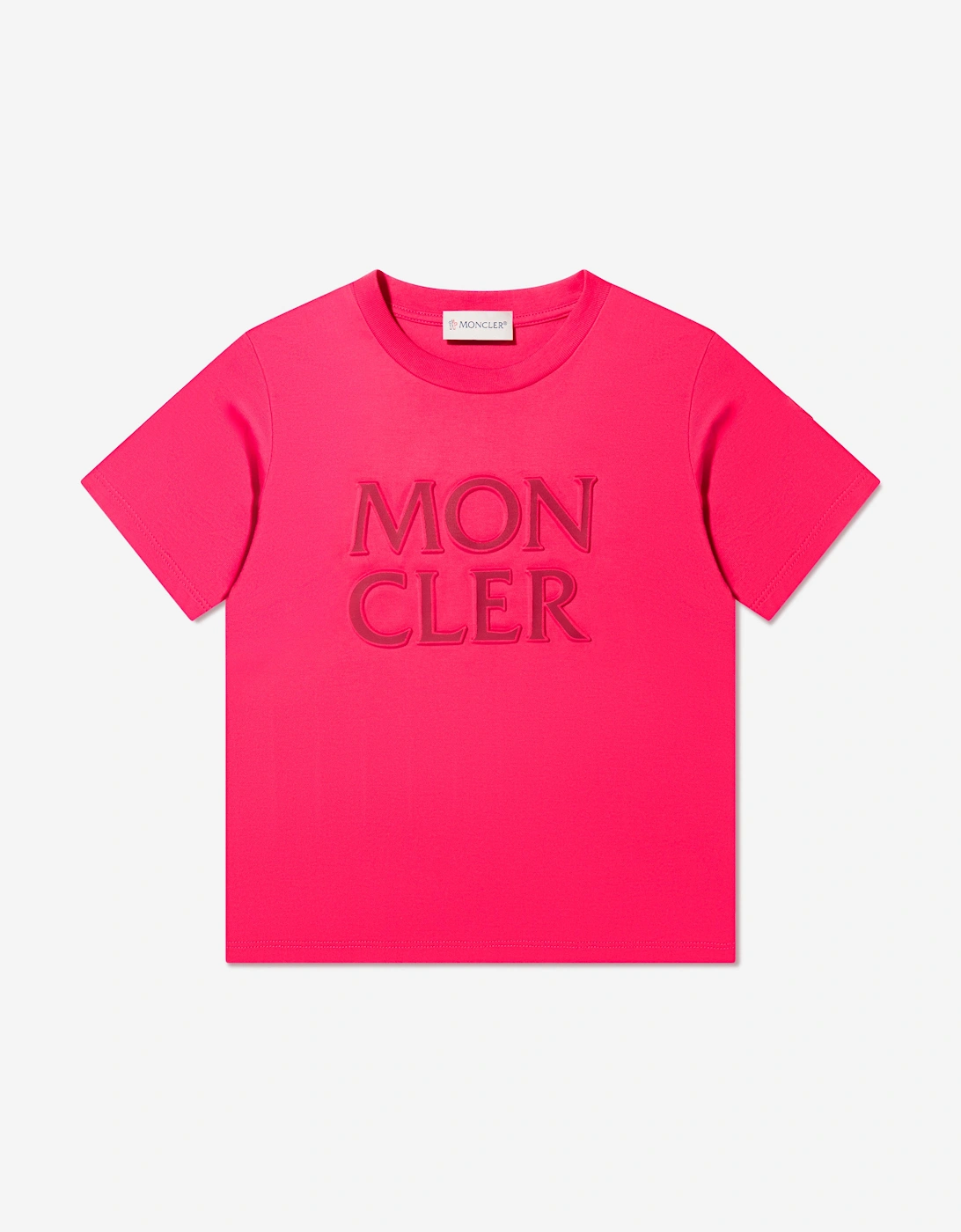 Enfant Girls Logo Print T-Shirt in Pink, 5 of 4