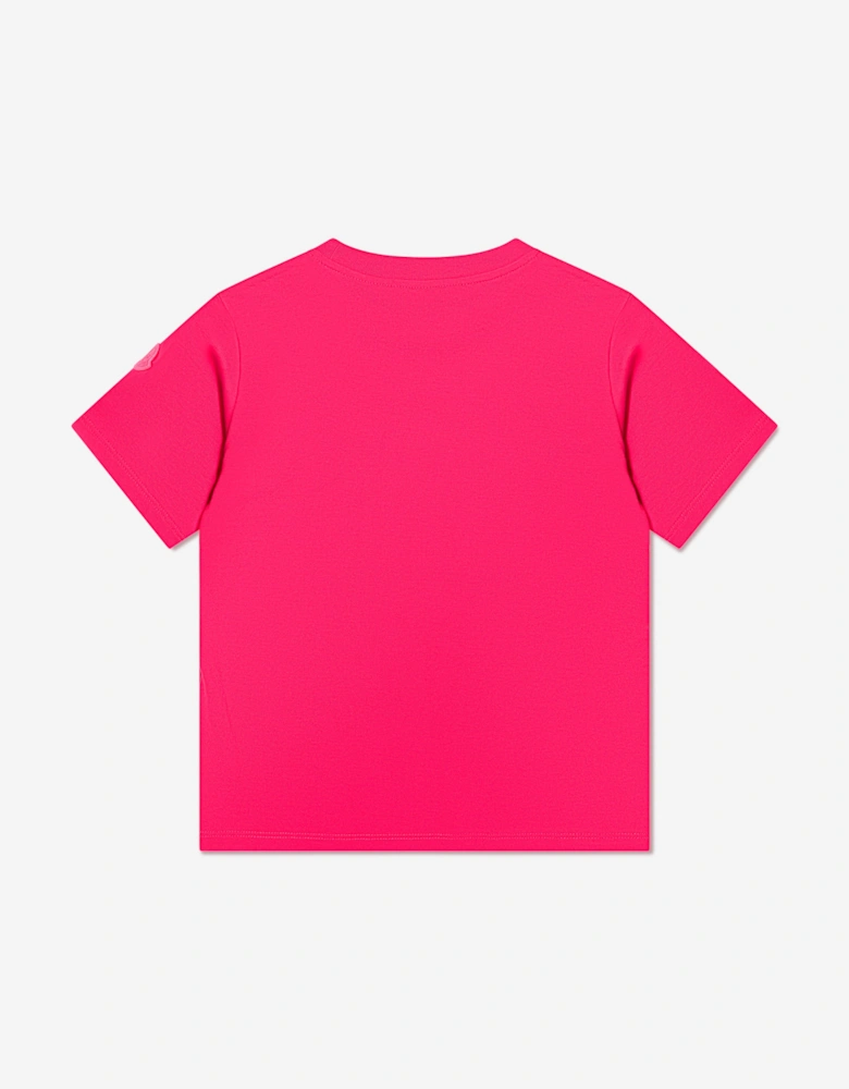 Enfant Girls Logo Print T-Shirt in Pink