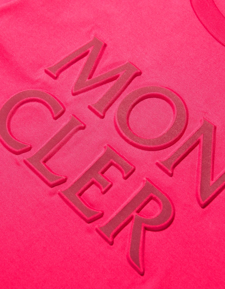 Enfant Girls Logo Print T-Shirt in Pink