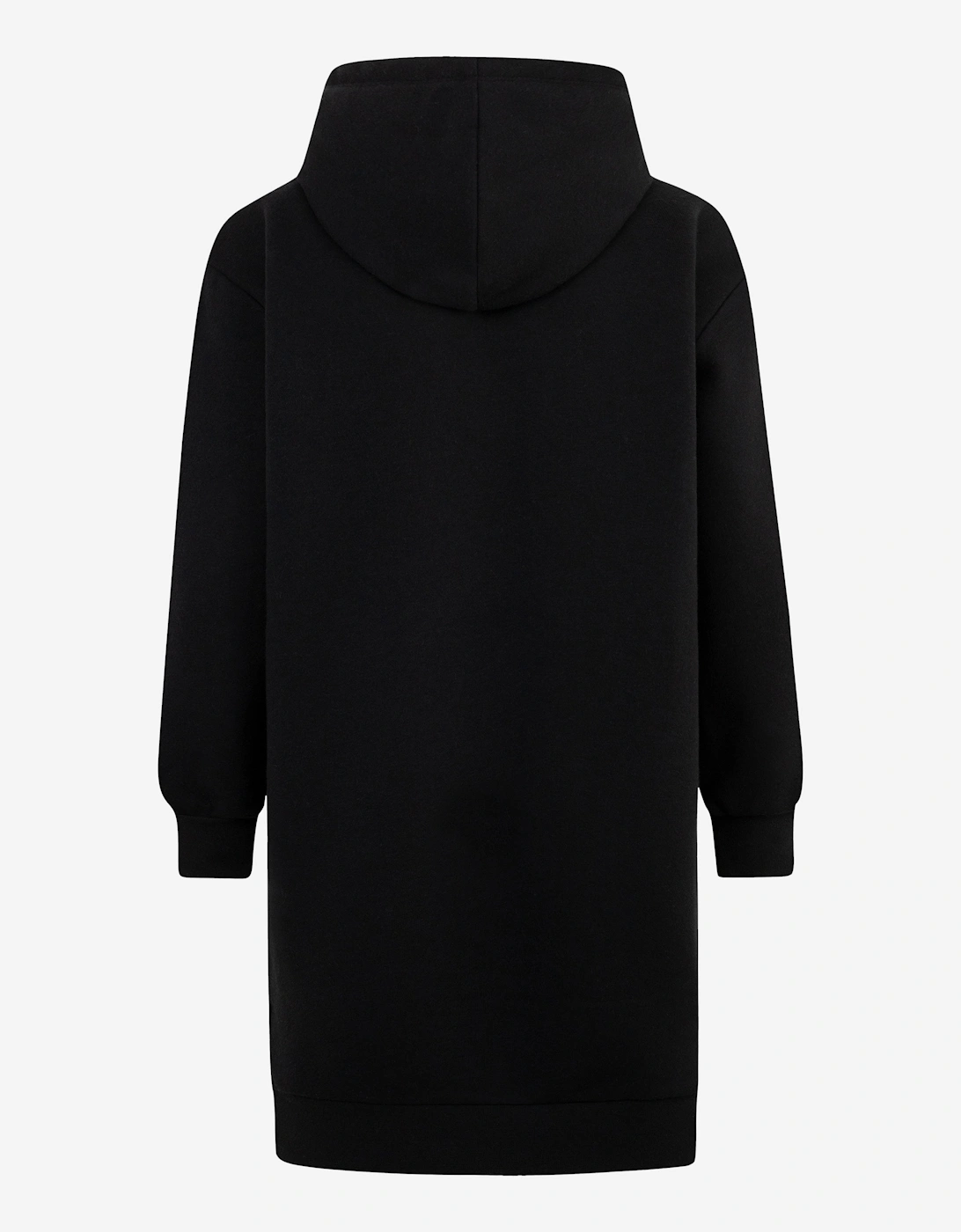 Girls Hooded Sweater Dress in Black