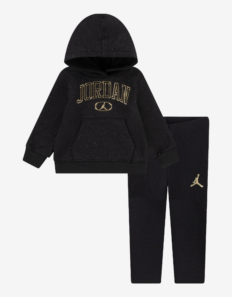 Girls See Me Shine Legging Set in Black
