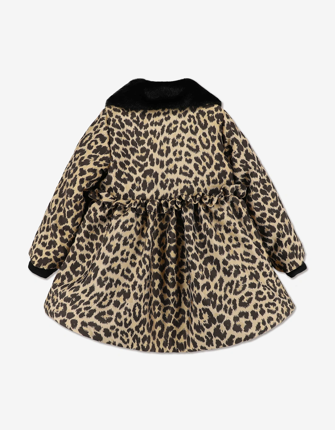 Angels Face Girls Harmony Leopard Coat in Black