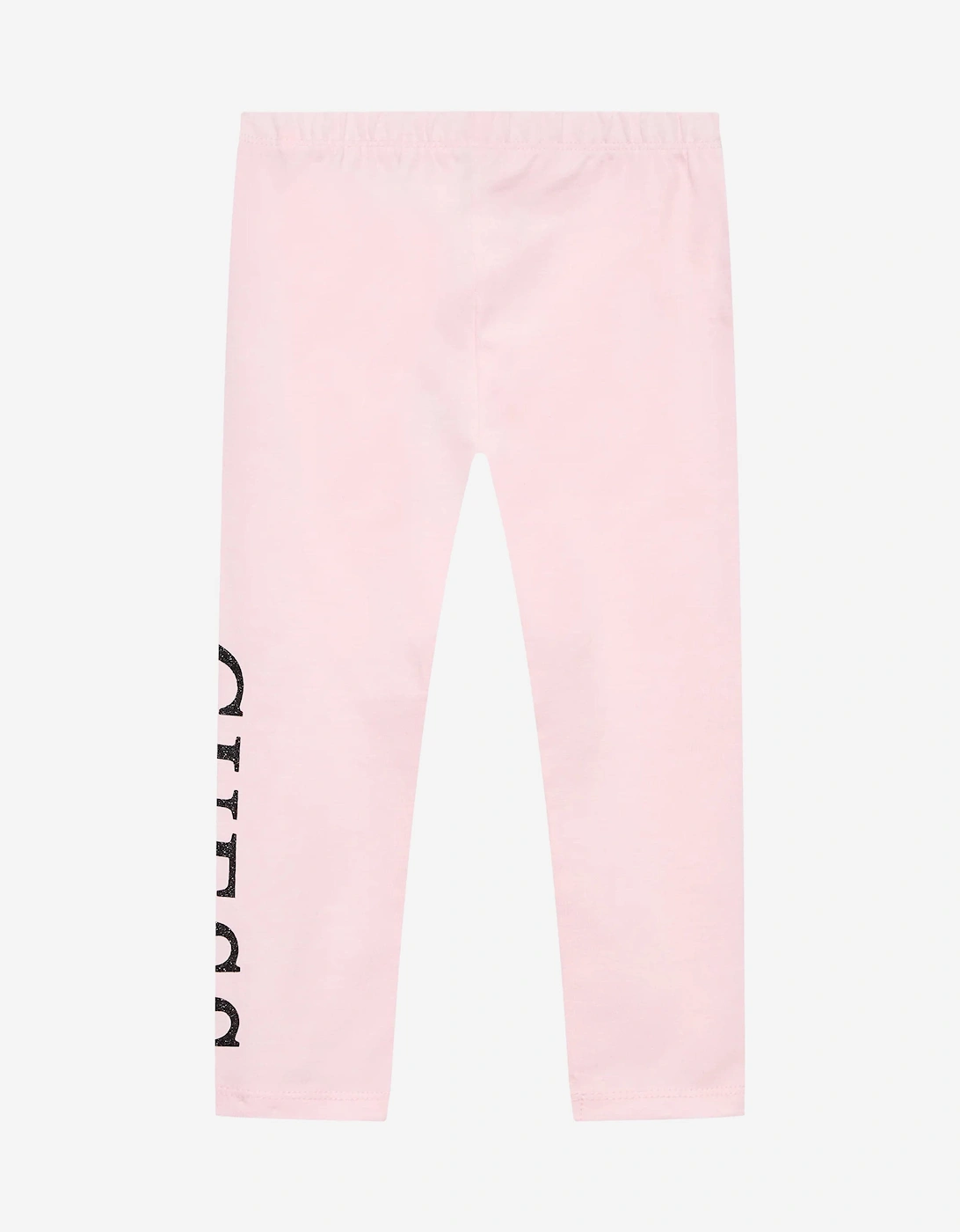 Girls Logo Leggings in Pink