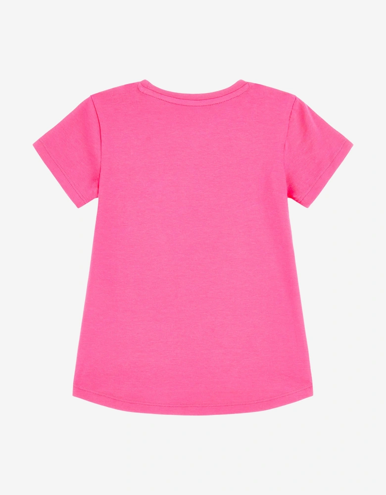 Girls Logo T-Shirt in Pink