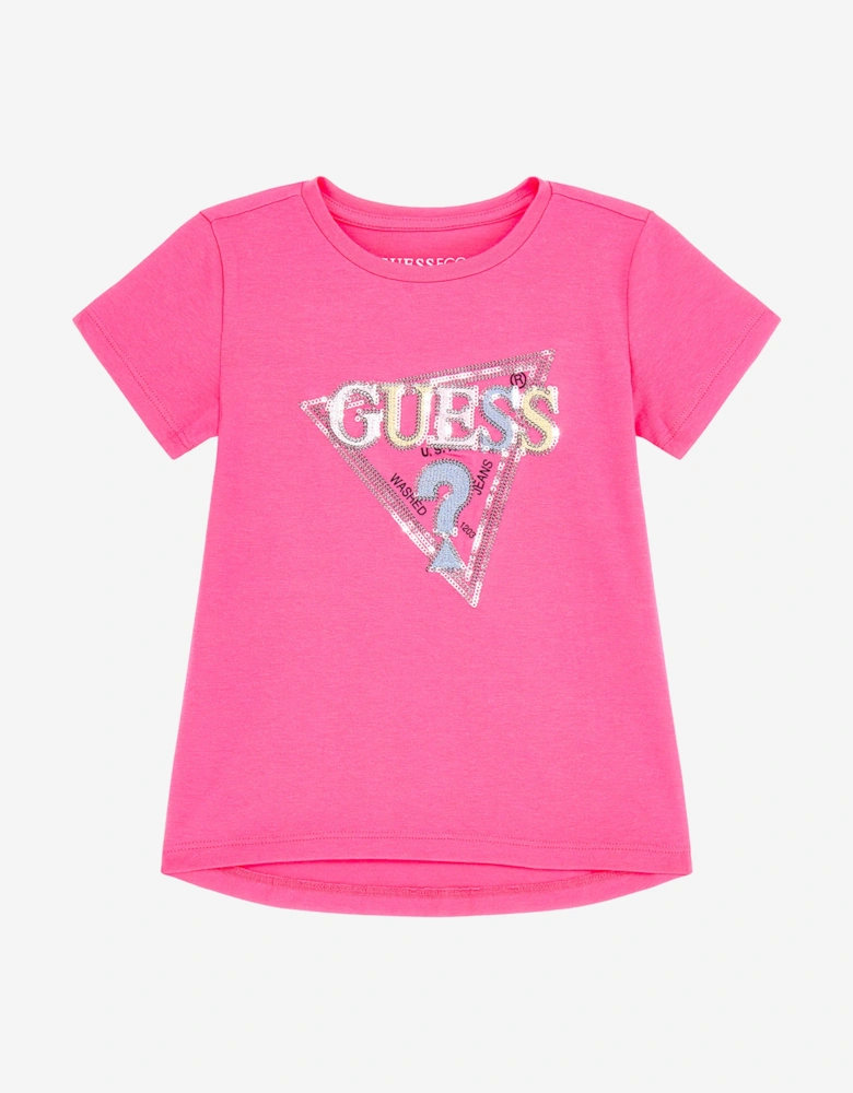 Girls Logo T-Shirt in Pink
