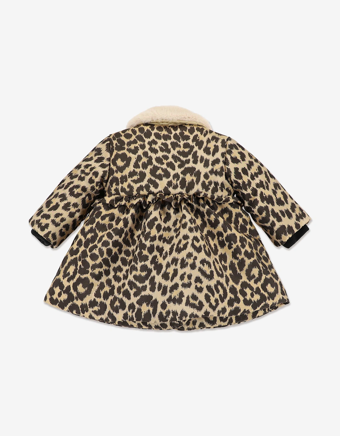 Angels Face Baby Girls Harmony Leopard Coat in Beige