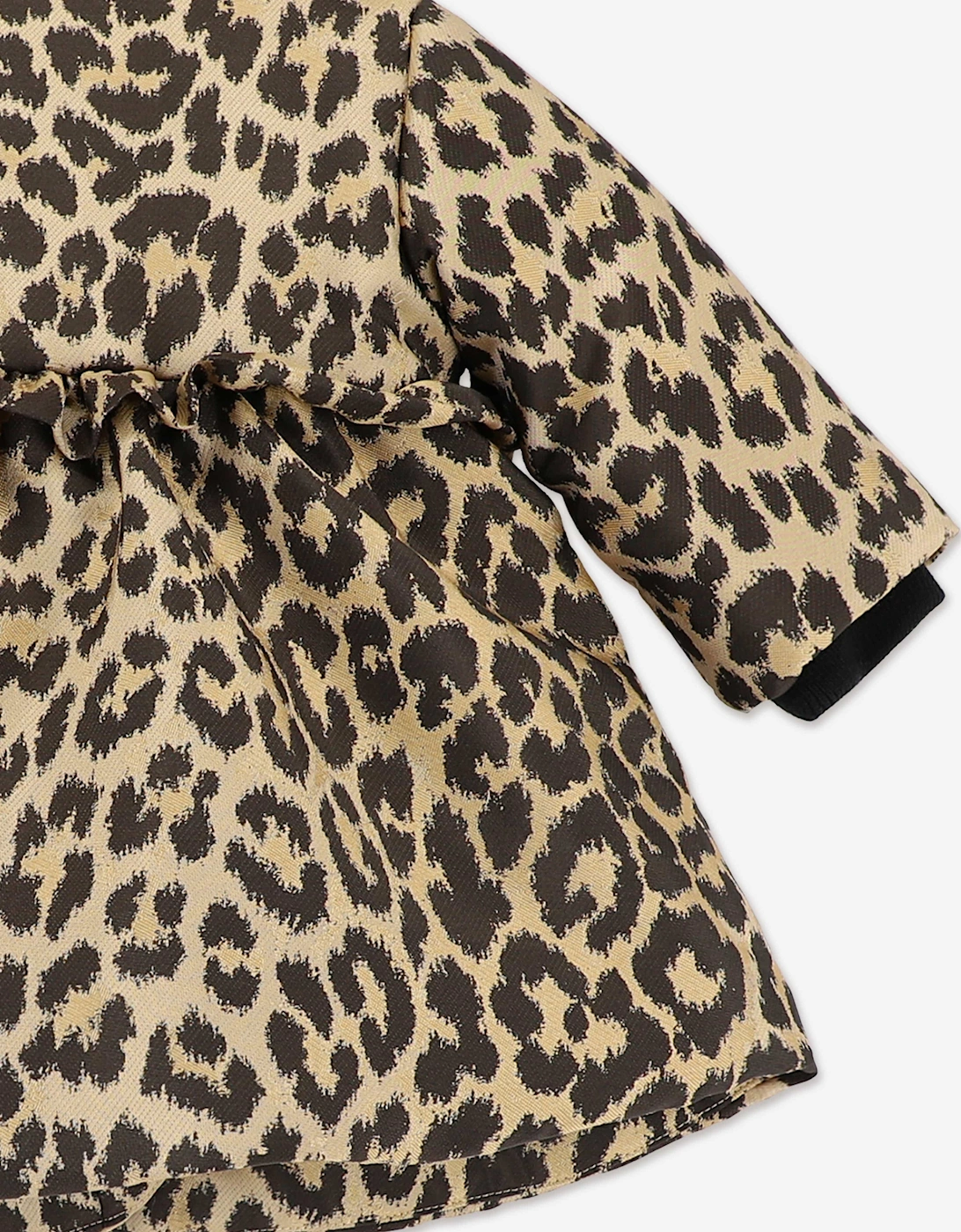 Angels Face Baby Girls Harmony Leopard Coat in Beige