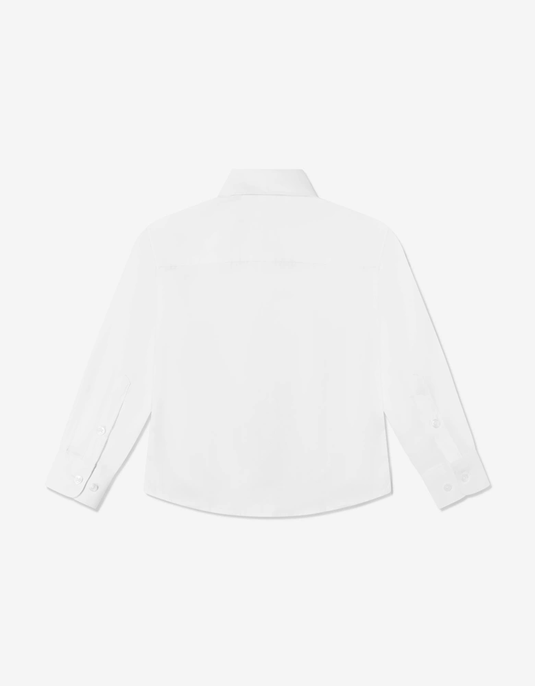 Boys Cotton Shirt in White