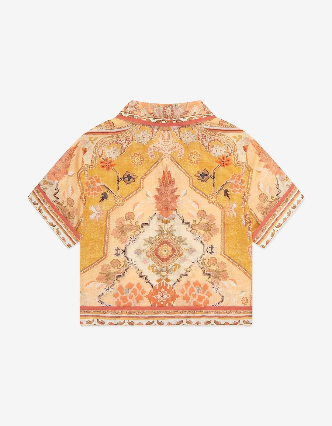 Girls Wylie Pocket Blouse in Orange