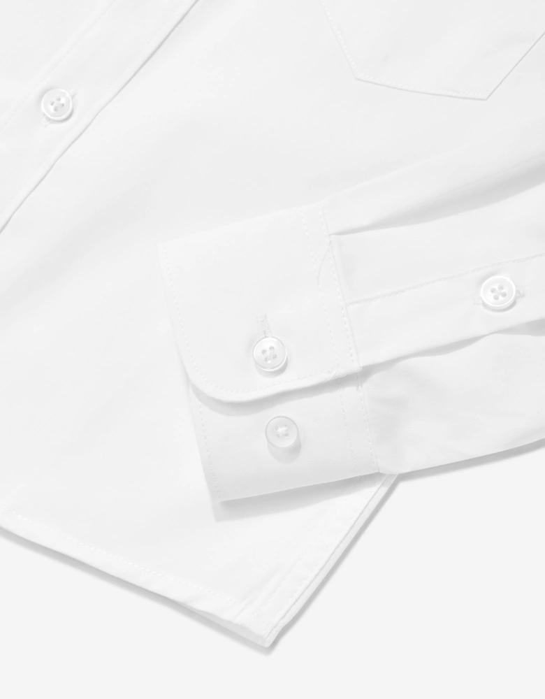 Boys Cotton Shirt in White