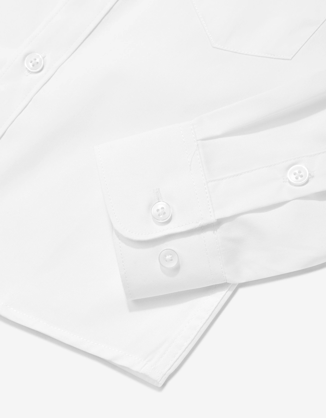 Boys Cotton Shirt in White