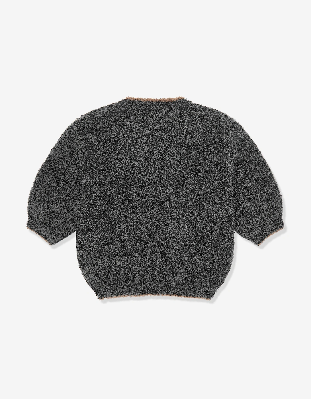 7AM Enfant Baby Fuzzy Boxy Sweater in Black