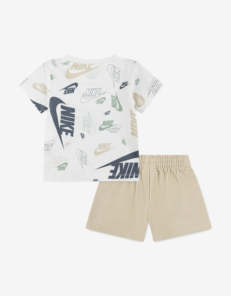 Boys NSW AOP Light Weight Short Set in Ivory