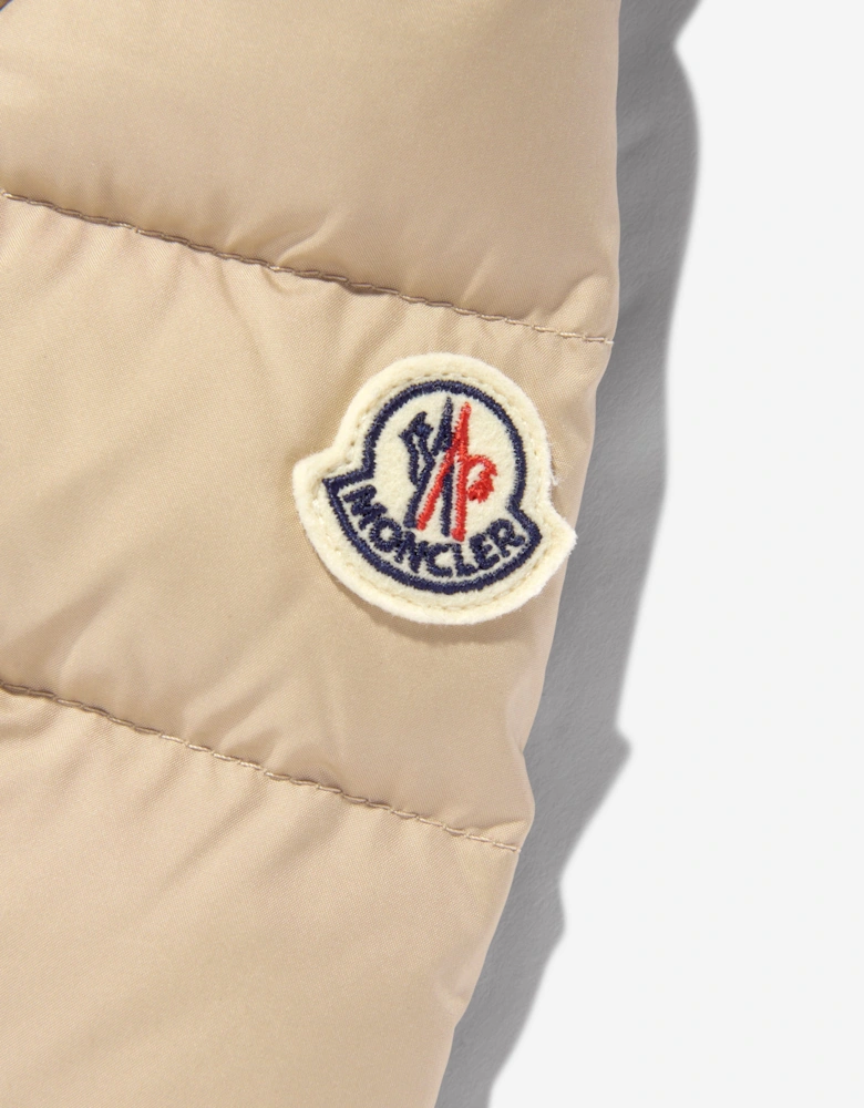 Girls Down Padded Pasenza Long Coat in Beige