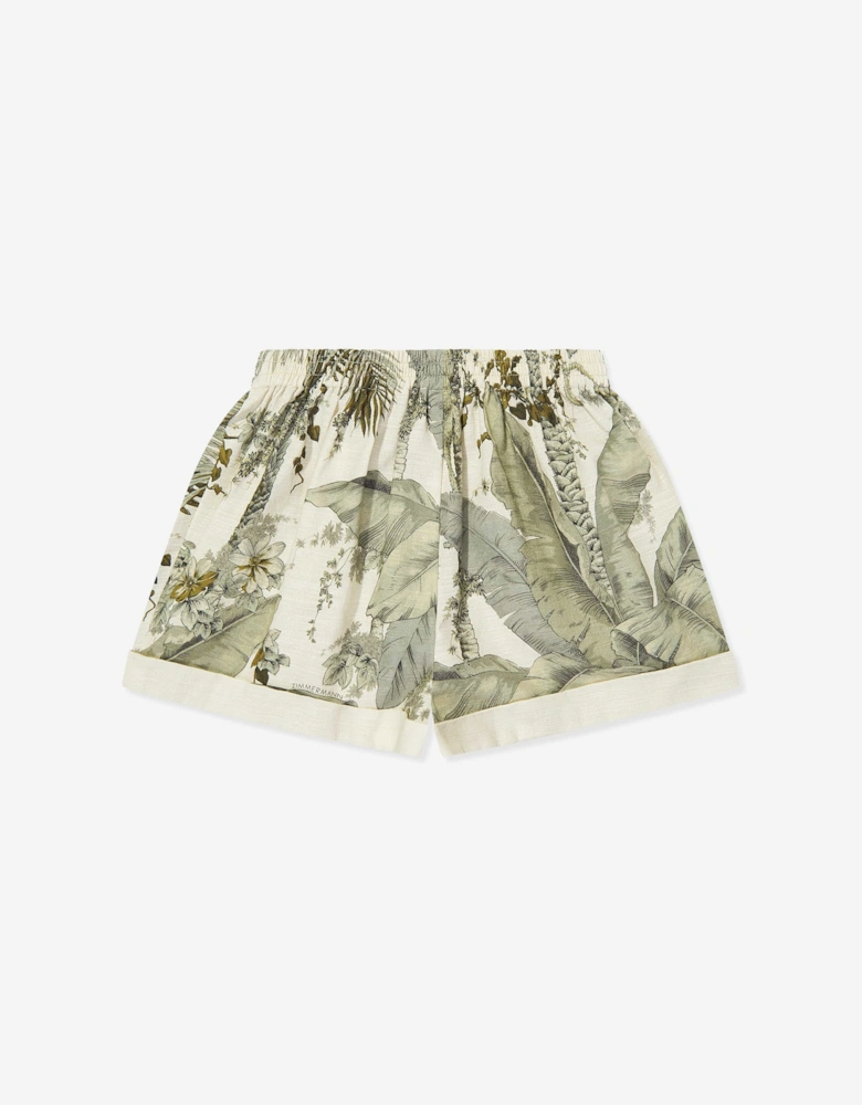 Girls Wylie Relaxed Shorts in Green