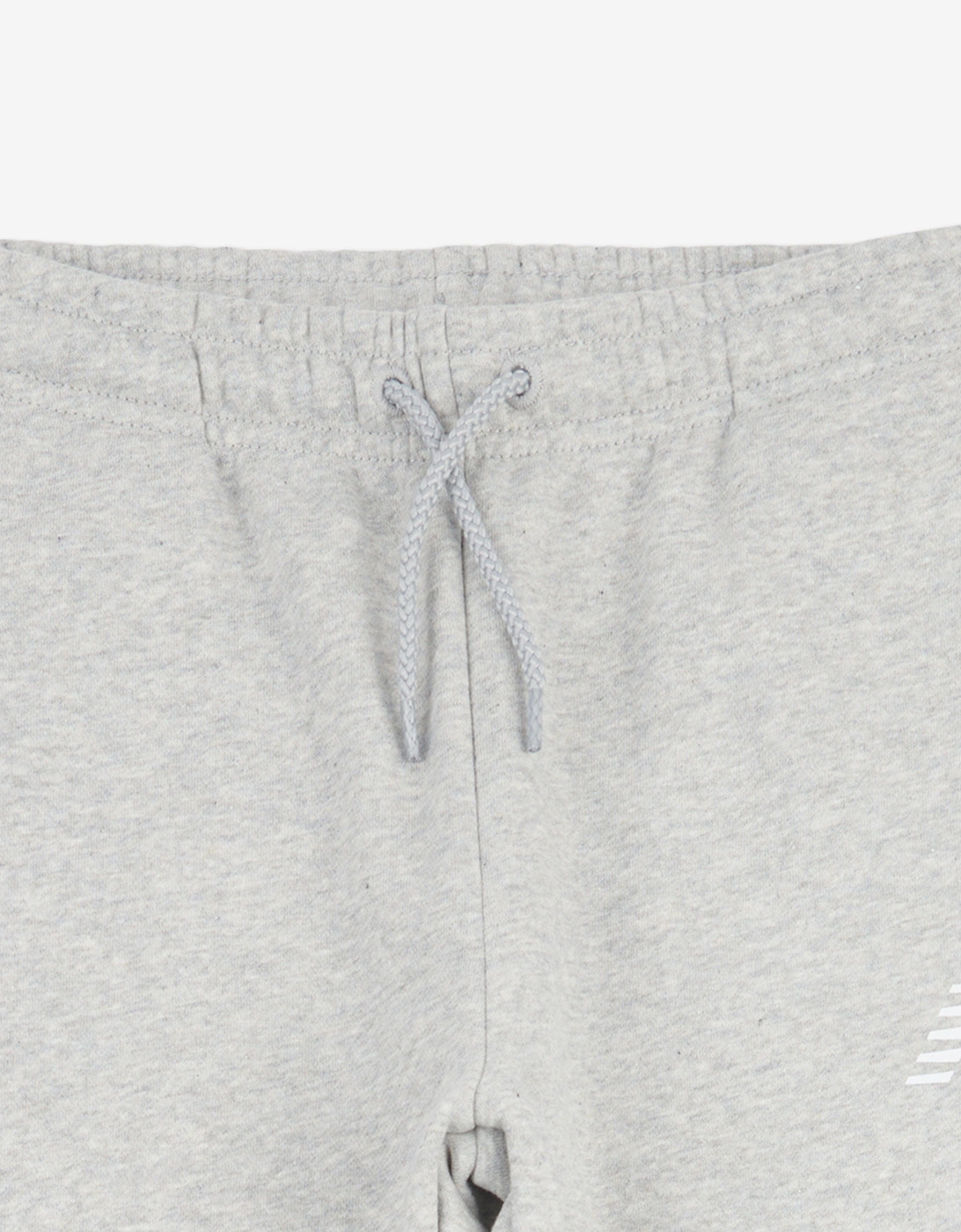 Boys Brush Back Stacked Logo Joggers in Grey