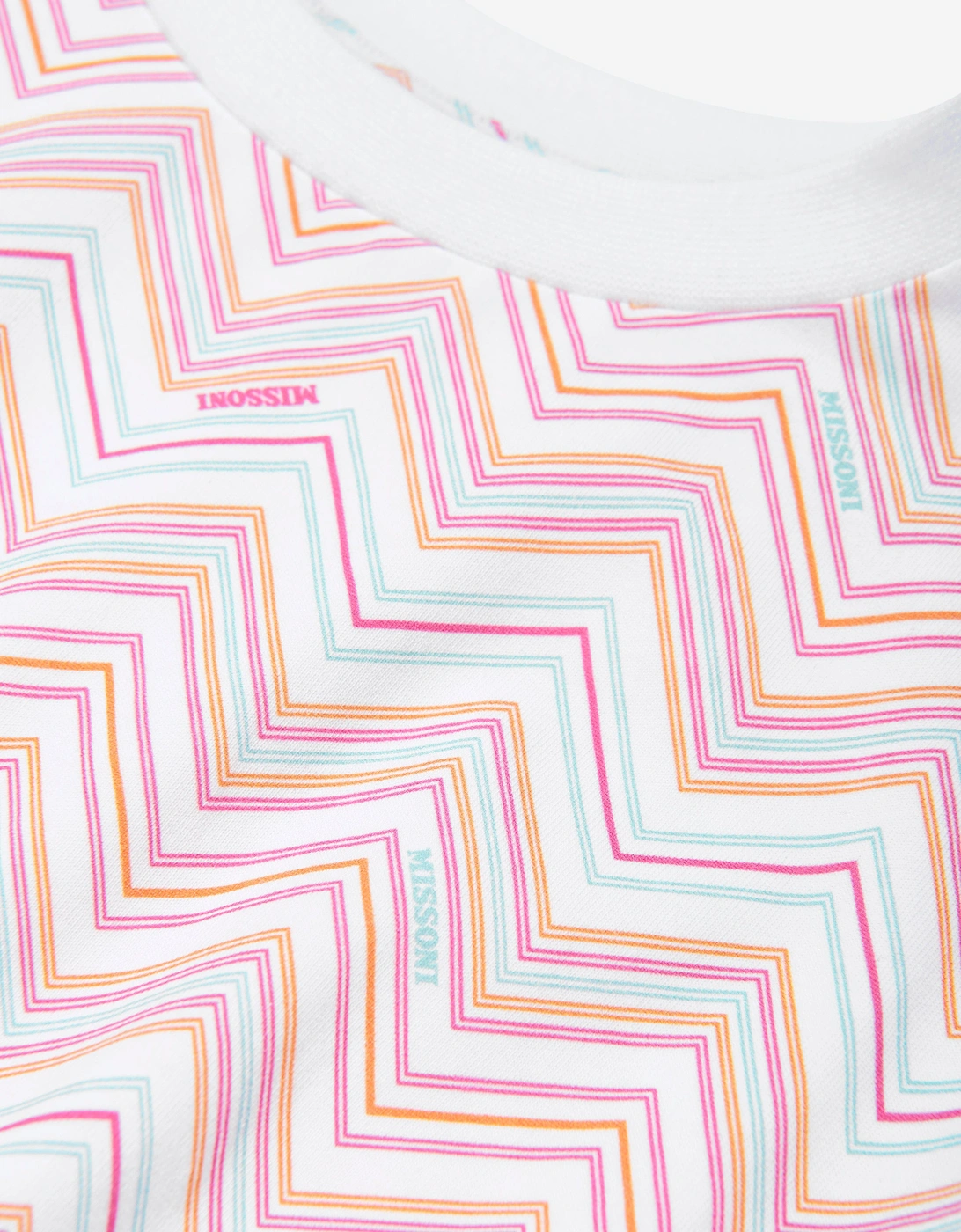 Girls Zigzag Jersey Dress in Multicolour