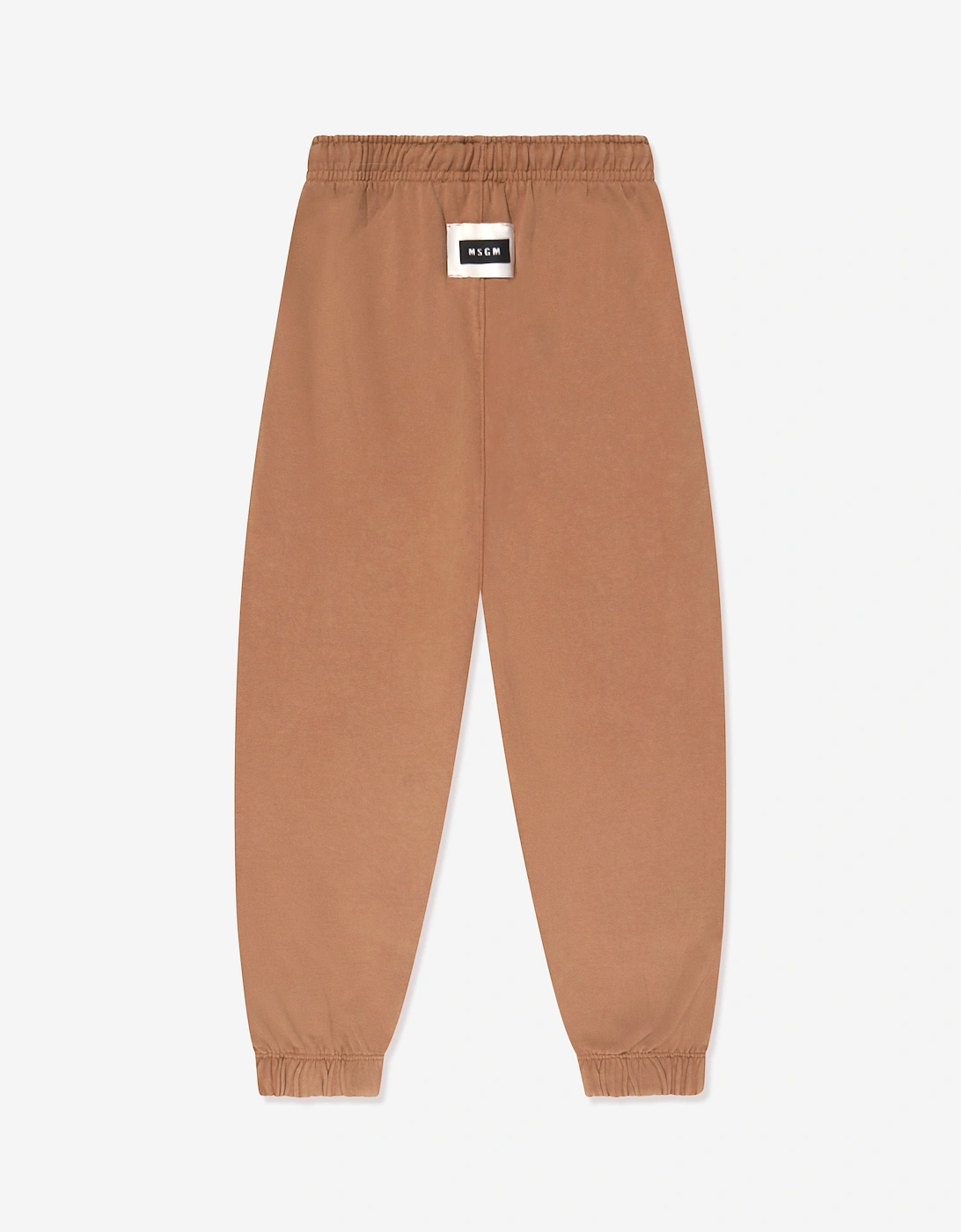 Kids Branded Joggers in Beige