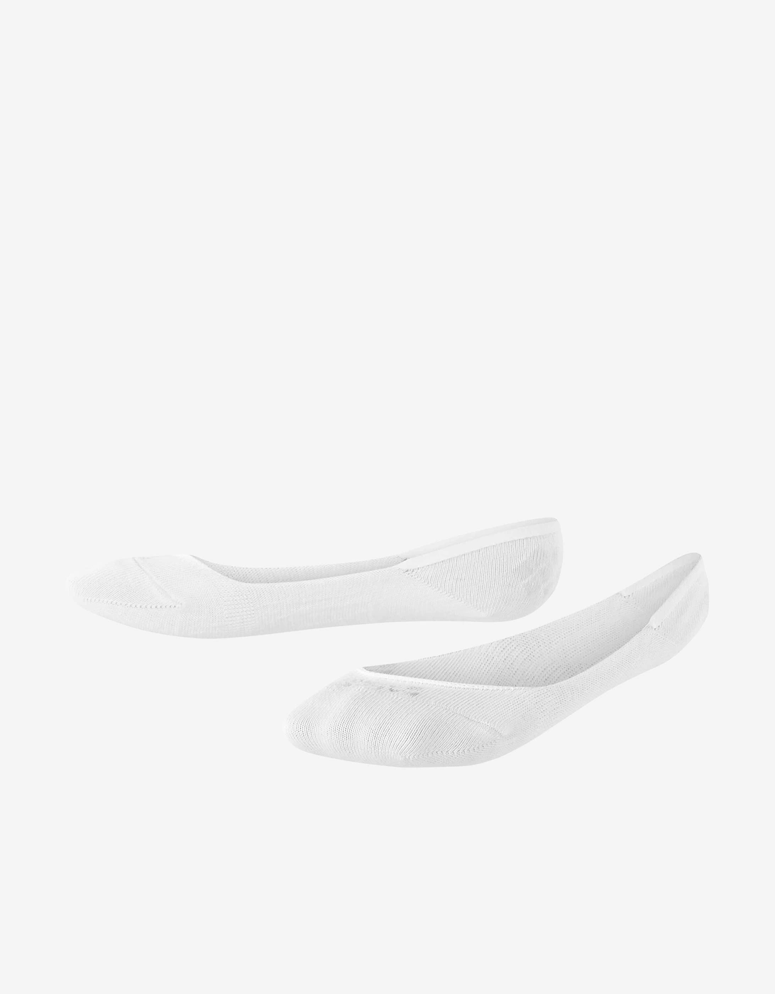 Girls Ballerina No Show Socks in White