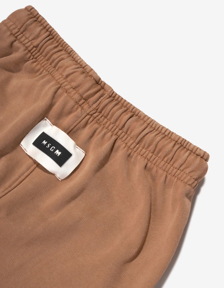 Kids Branded Joggers in Beige