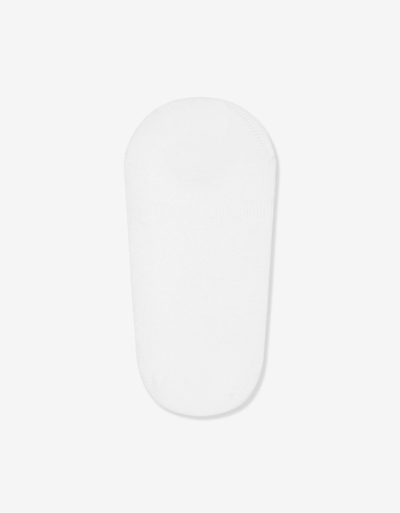 Girls Ballerina No Show Socks in White