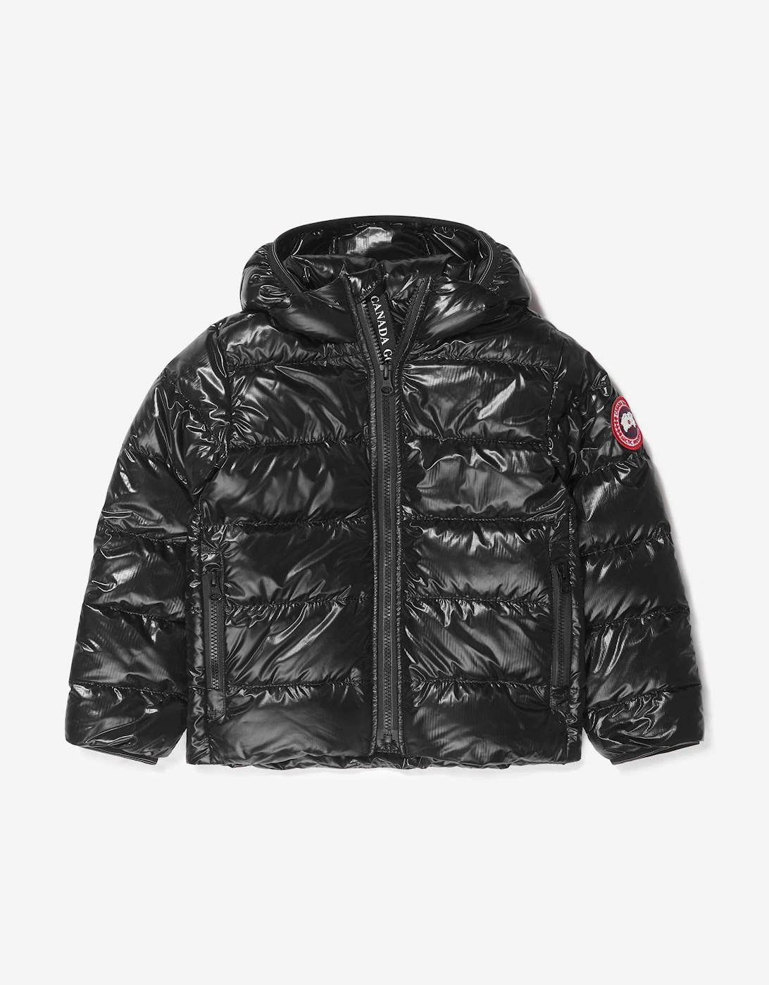 Canada Goose Boys Black 'S Crofton Down Hooded Jacket  6 Years Xs Size 6 Yrs Kids