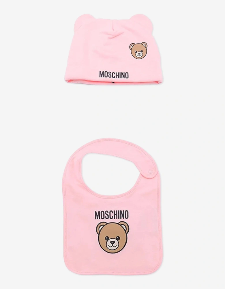 Baby Girls Bear Babygrow Set in Pink