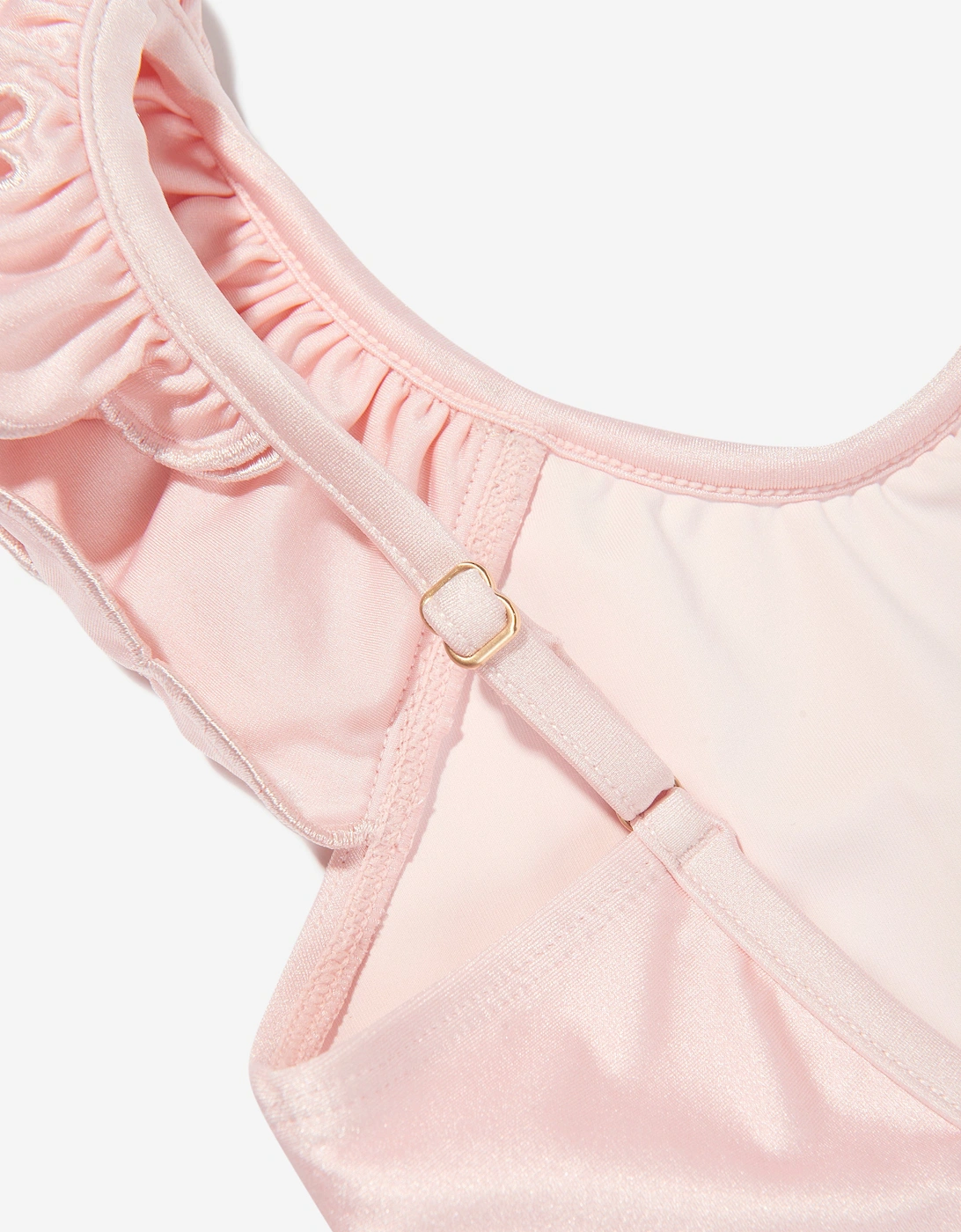 Girls Everley Embroidered Swimsuit in Pink