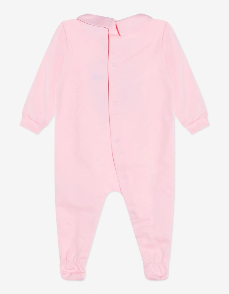Baby Girls Bear Babygrow Set in Pink