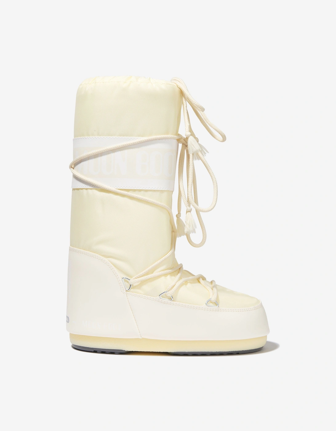 Moon Boot Kids Icon Nylon Snow Boots in Ivory, 5 of 4