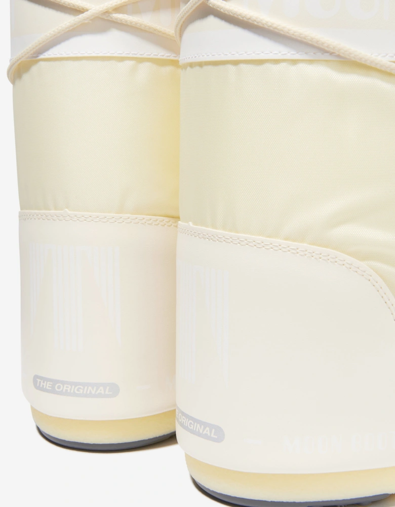 Moon Boot Kids Icon Nylon Snow Boots in Ivory