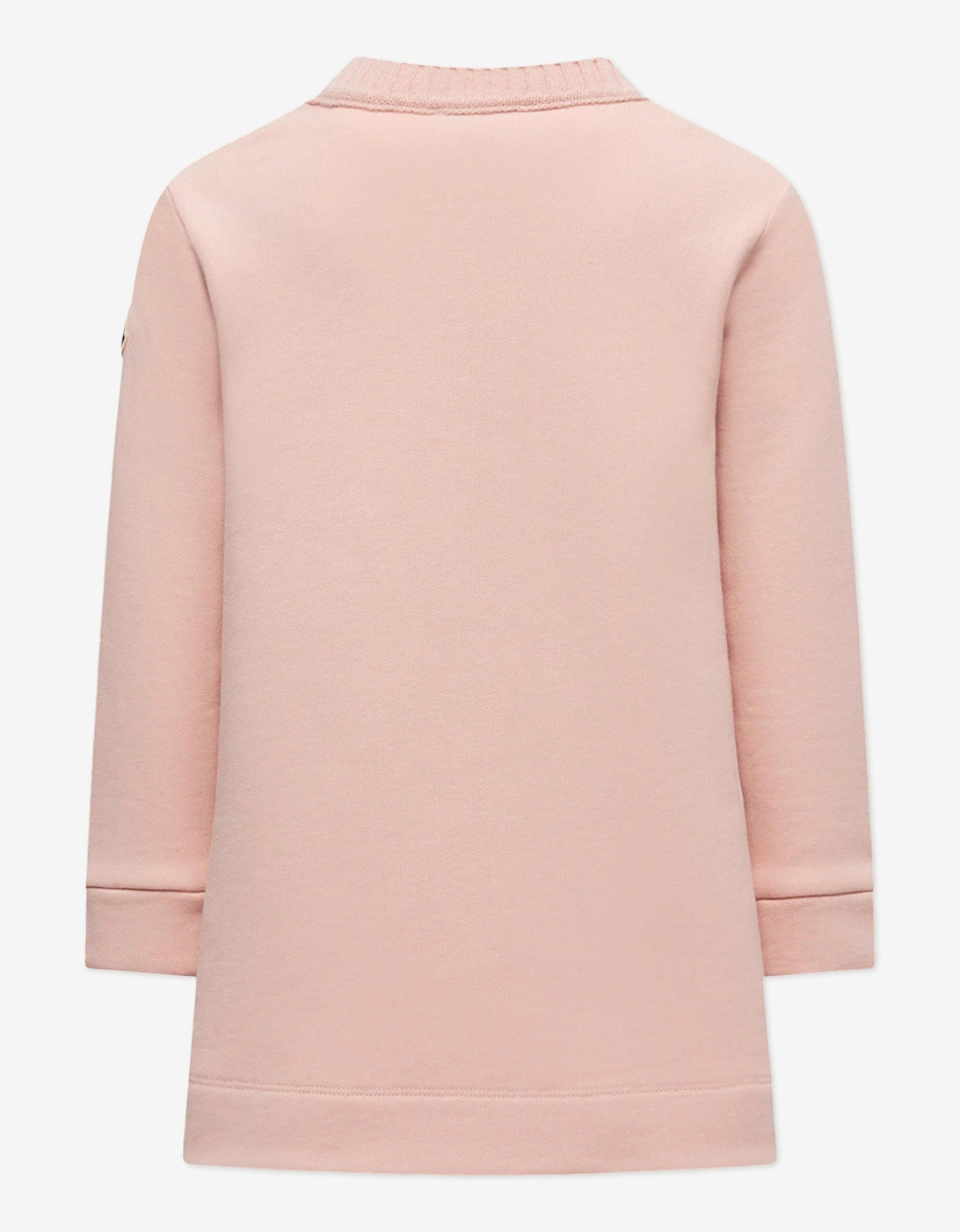 Girls Branded Sweater Dress in Pink