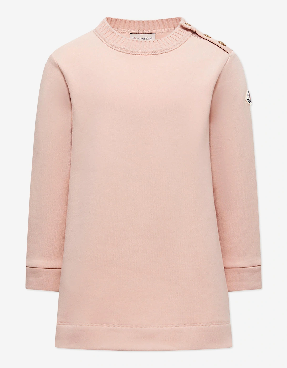 Moncler Girls Pink 'S Enfant Branded Sweater Dress In  8 Years Size 8 Yrs Kids