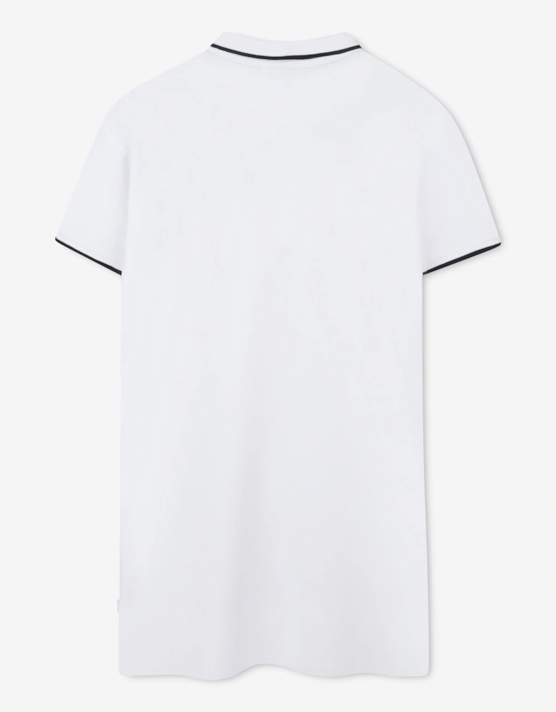 BOSS Girls Double B Polo Dress in White