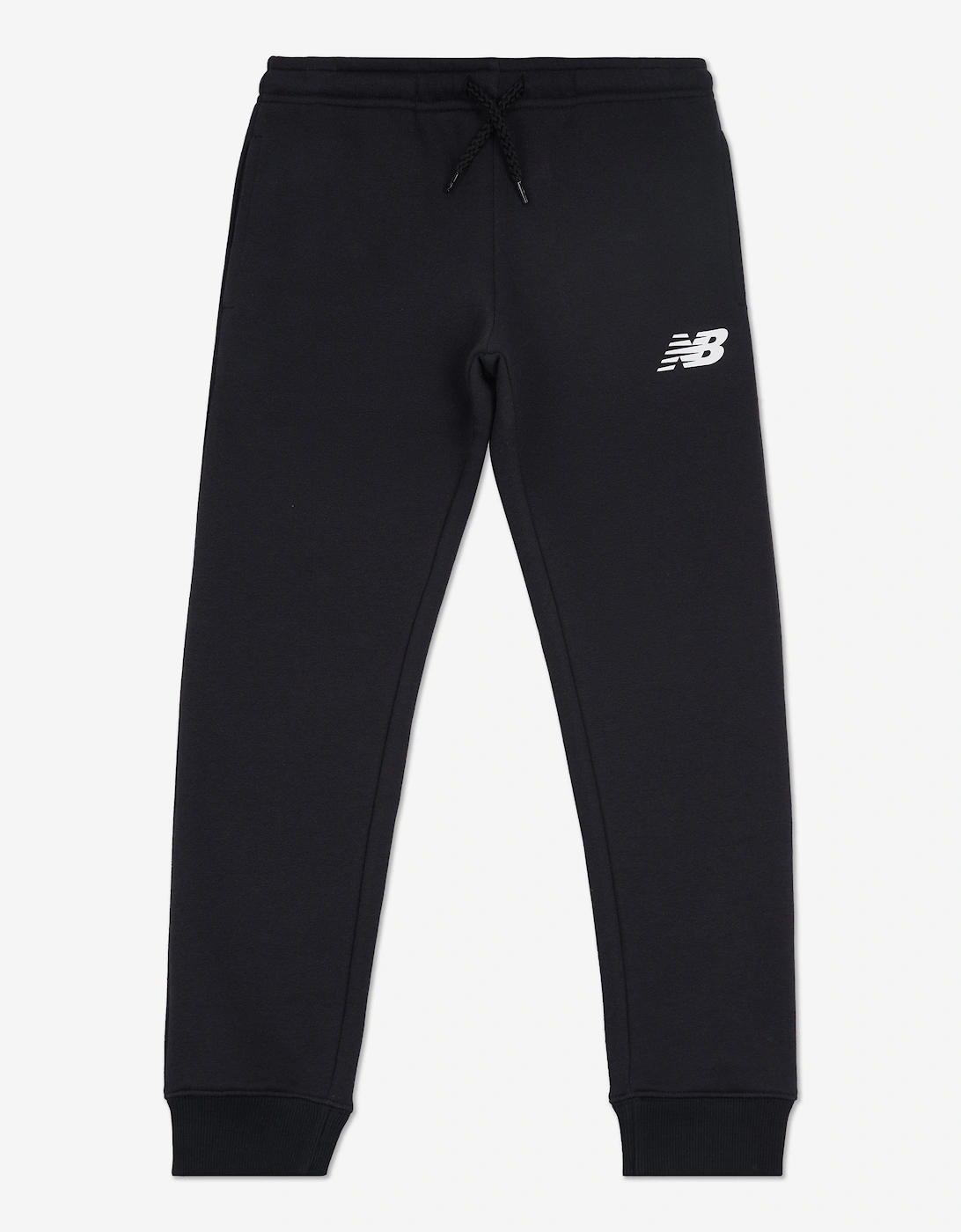 Boys Brush Back Stacked Logo Joggers in Black, 5 of 4