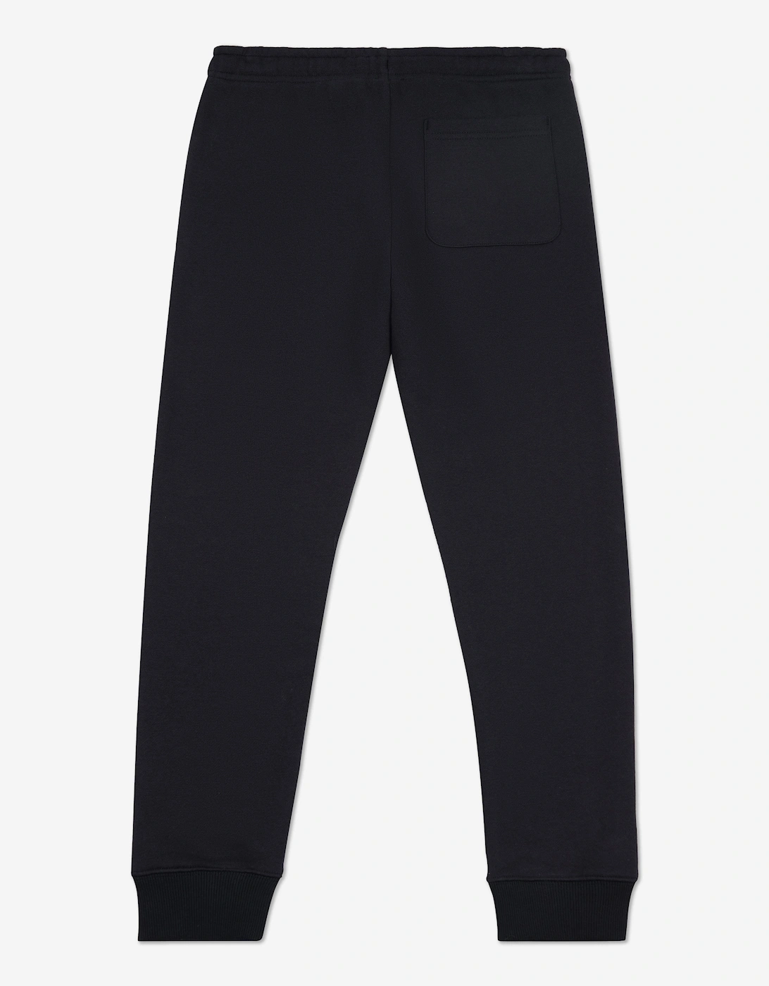 Boys Brush Back Stacked Logo Joggers in Black