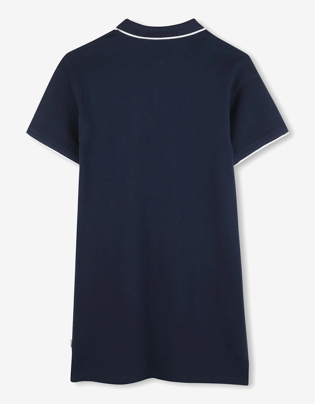 BOSS Girls Double B Logo Polo Dress in Navy