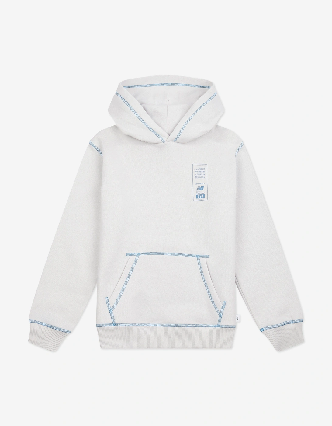 New Balance Boys 574 Diagram Hoodie in Grey, 5 of 4