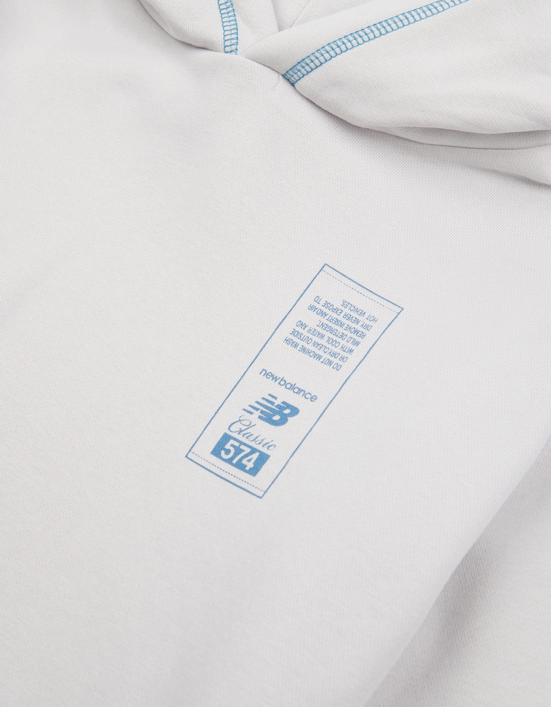 New Balance Boys 574 Diagram Hoodie in Grey