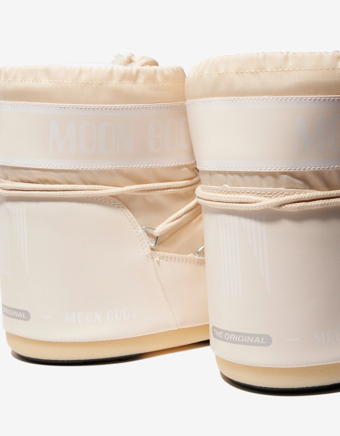 Moon Boot Kids Icon Low Nylon Snow Boots in Ivory